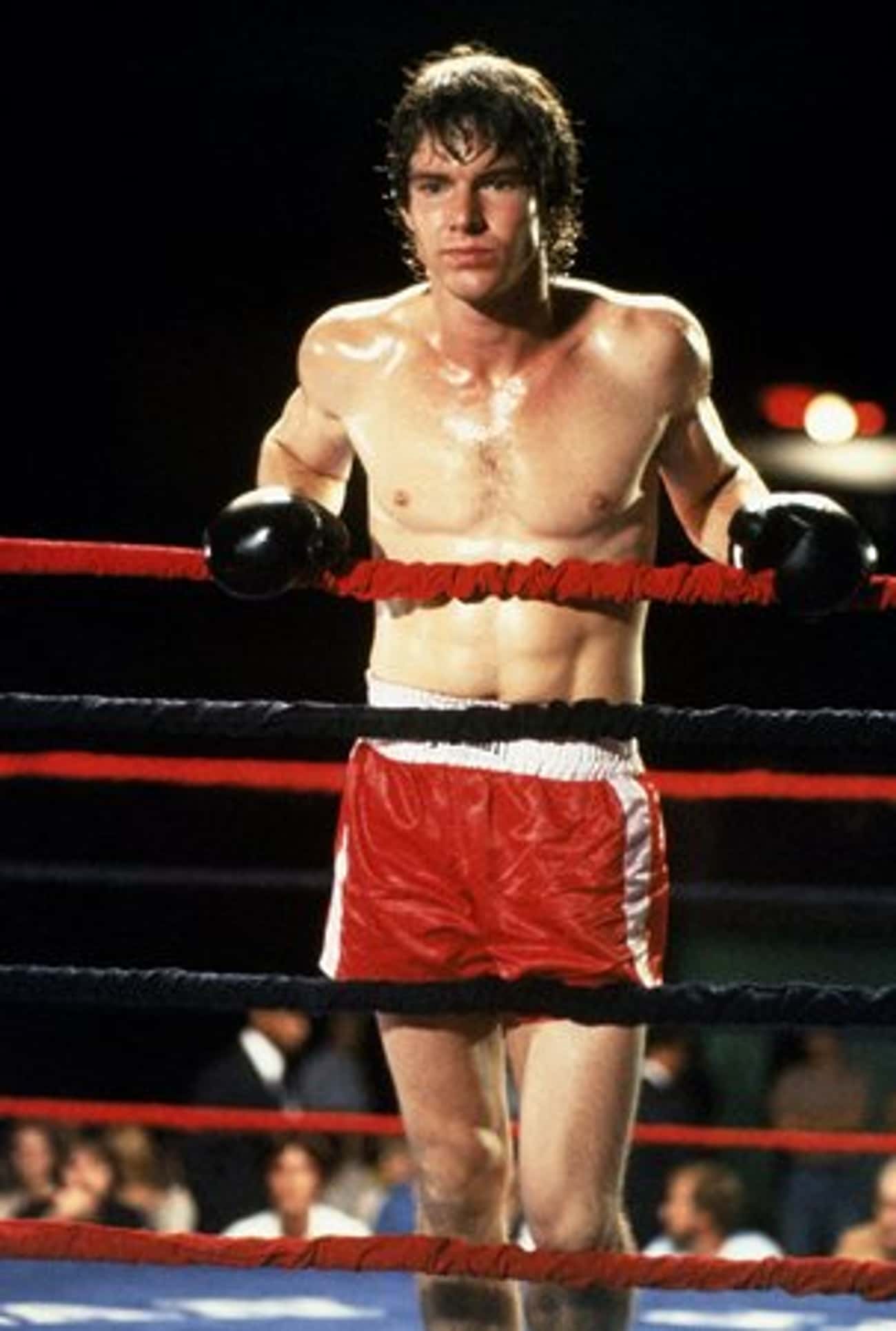 Young Dennis Quaid in Red Boxing Trunks