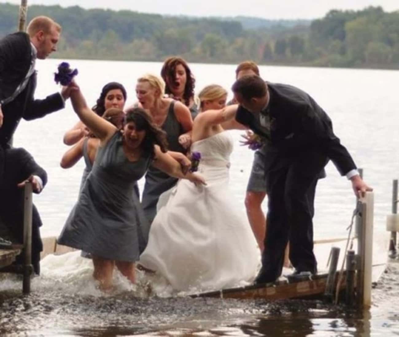 The Moment They Realized Their Wedding Party Might Be Too Big