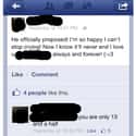 Ah, Inappropriately Young Love... on Random Worst Facebook PDA Posts