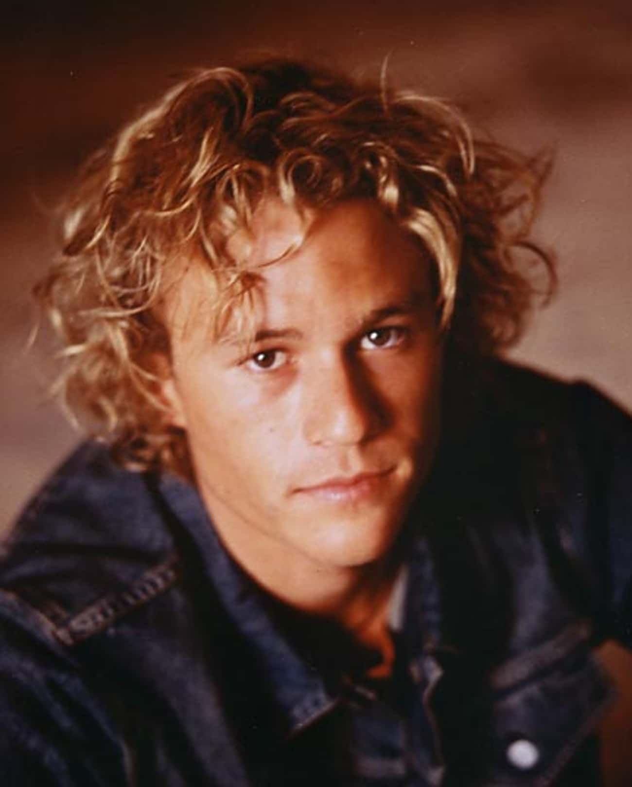 Young Heath Ledger in Blue Jean Jacket