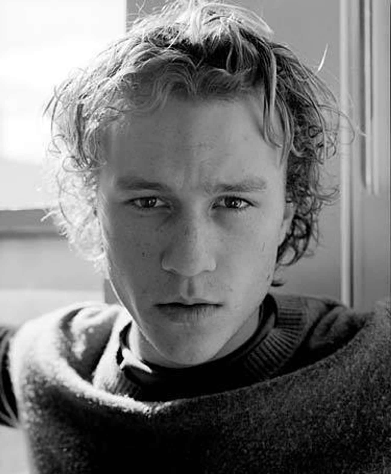 Young Heath Ledger in Gray Sweater