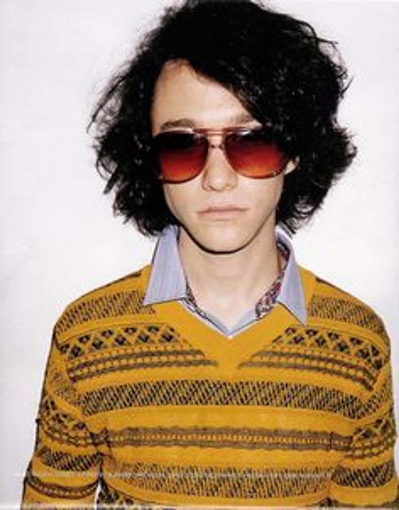 Young Joseph Gordon-Levitt in Yellow Striped Sweater and Sunglasses