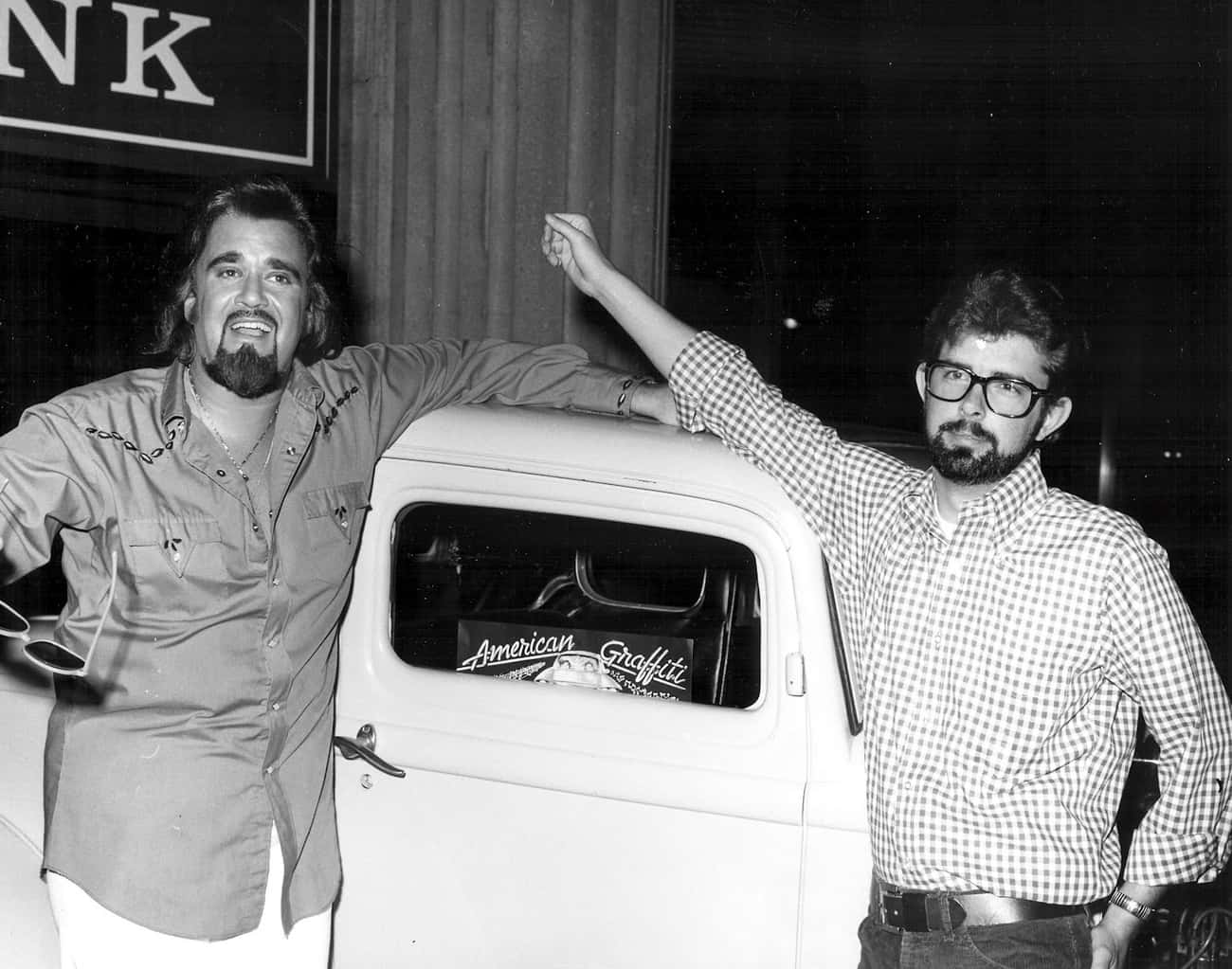 Young George Lucas in Checkered Buttondown Shirt