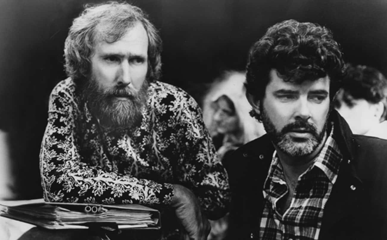 Young George Lucas in Plaid Buttondown and Black Jacket