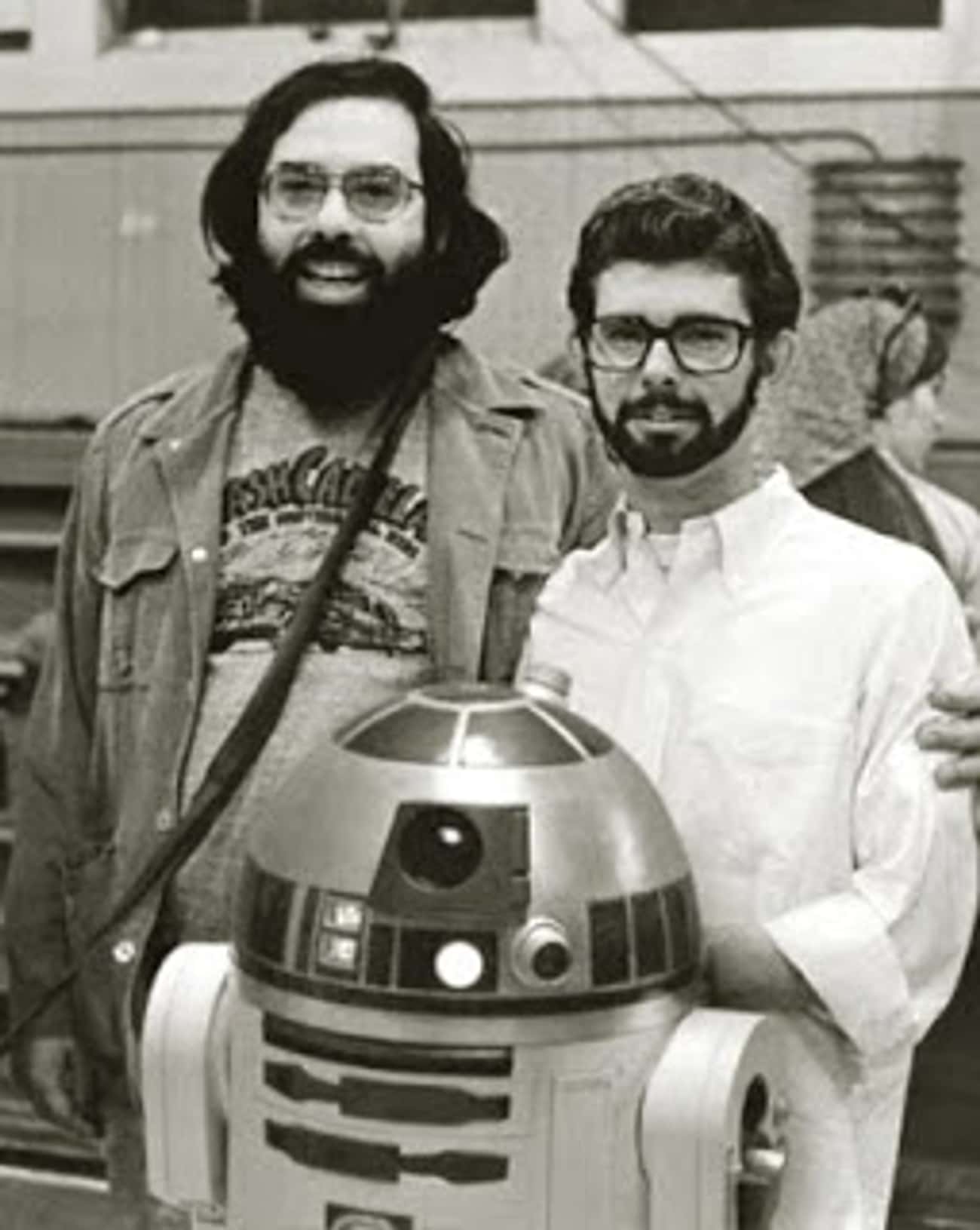 Young George Lucas with R2D2