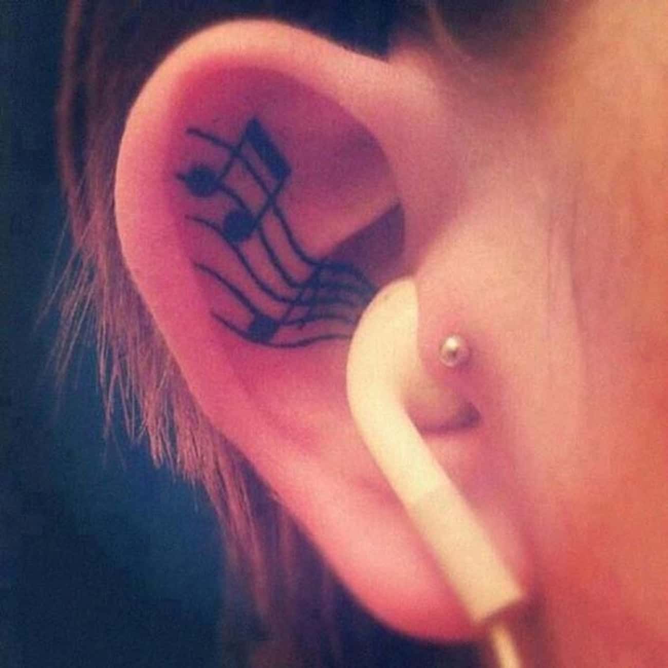 This Tattoo That Probably Looks Weird When You Don&#39;t Have Headphones In