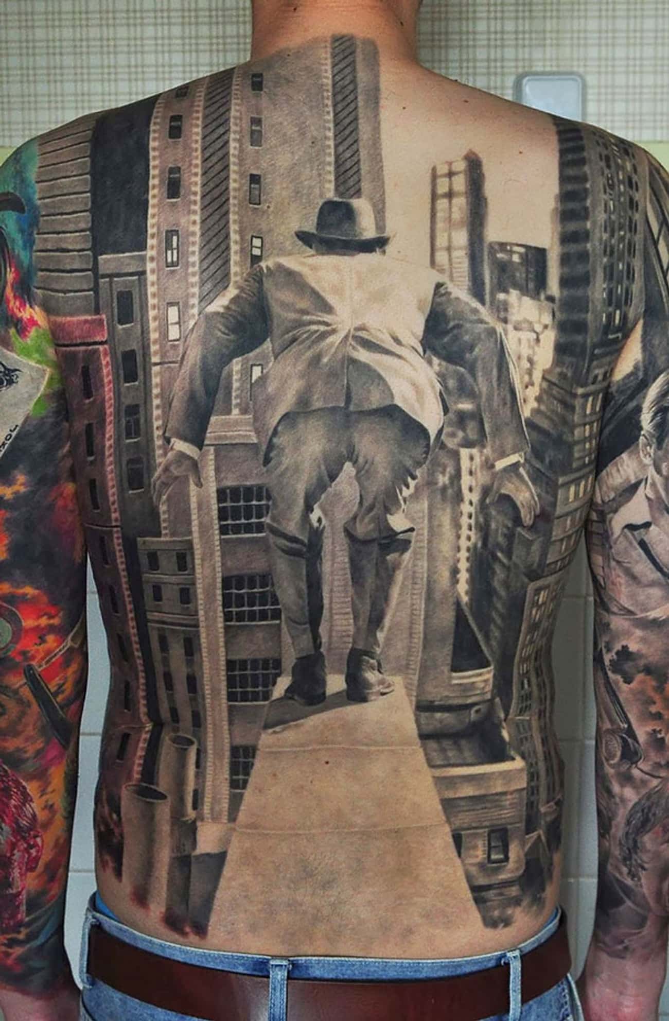 This Nerve-Wracking Back Piece