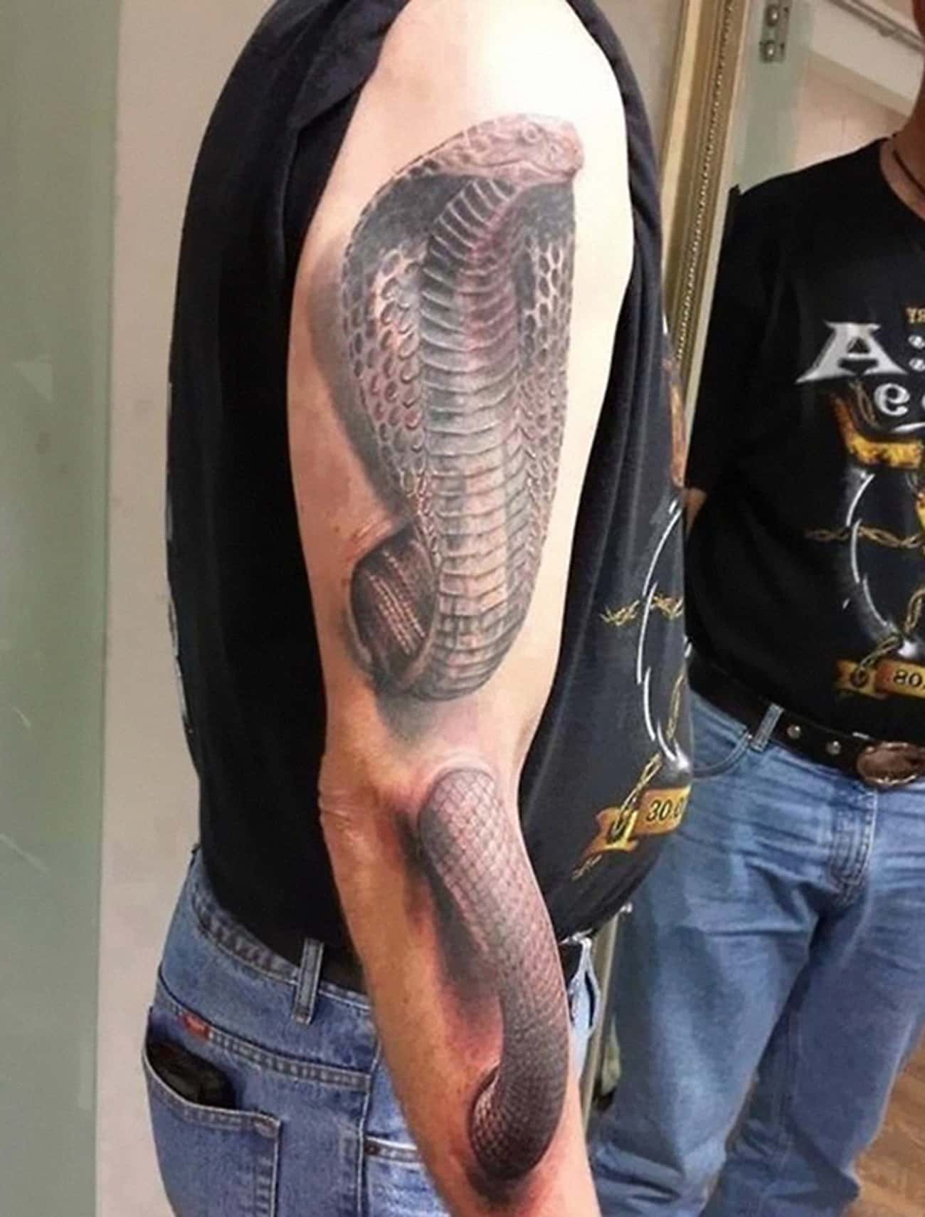 His Arm Looks Like It Could Actually Inject You with Venom