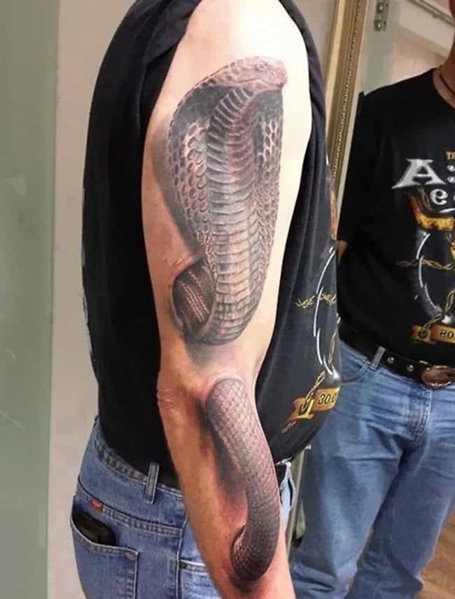 His Arm Looks Like It Could Actually Inject You with Venom