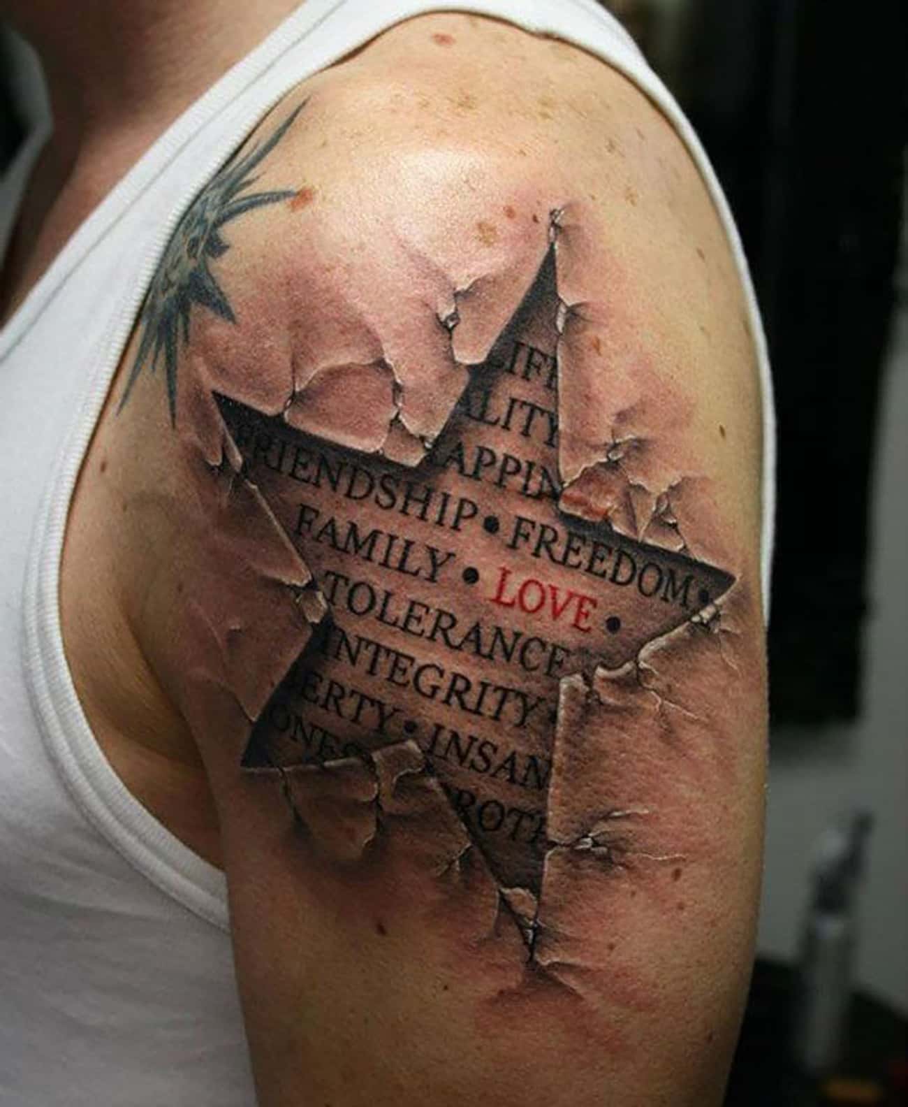 Татуировки мужские на плече со смыслом