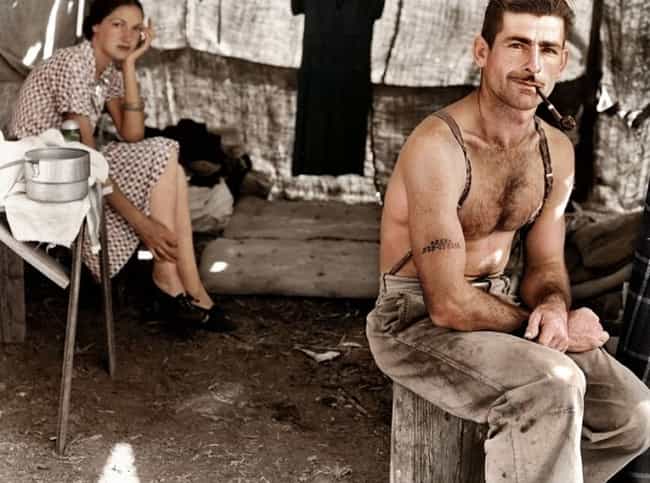 Out of Work Lumber Worker and Wife in 1939