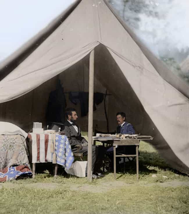 Meeting Between President Lincoln and General ??Little Mac?? McClellan in 1862