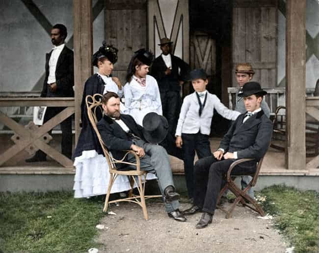 President Ulysses S. Grant with His Family in 1870