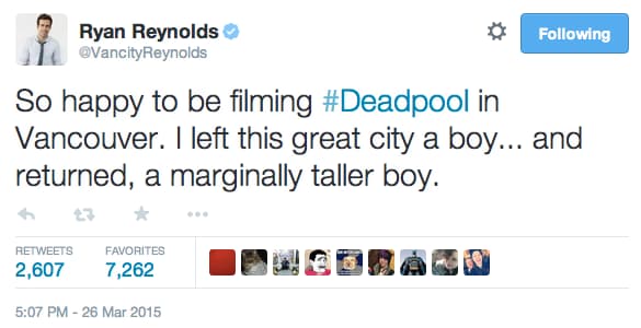 The Greatest Deadpool Tweets From Ryan Reynolds