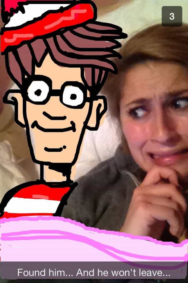 Funny Snapchat Drawings Art in Snaps