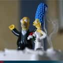 Marriage, Simpsons-Style on Random Magnificently Geeky Wedding Cake Toppers