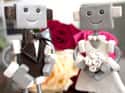 Robots Can Be Romantic Too on Random Magnificently Geeky Wedding Cake Toppers