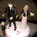 Buffy and Angel Keep Busy on Their Big Day on Random Magnificently Geeky Wedding Cake Toppers