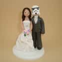 This Groom Looks Like a Real Trooper on Random Magnificently Geeky Wedding Cake Toppers
