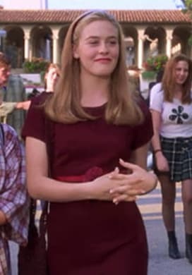dionne clueless burgundy dress Dionne Clueless Burgundy Dress