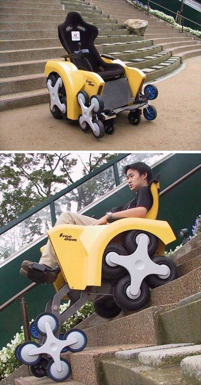 This Off-Road Wheelchair That ... is listed (or ranked) 2 on the list Inventions You'll Wonder How You Lived Without