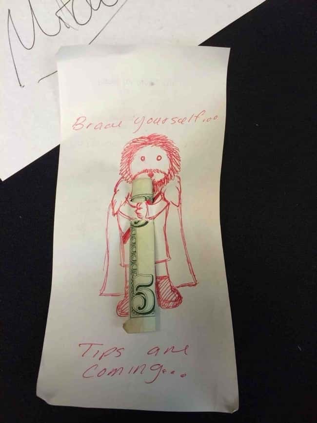 Game of Tips is listed (or ranked) 9 on the list The Funniest and Most Creative Tips Ever Left