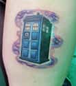 Cosmic Tardis on Random  Wibbly Wobbly Doctor Who Tattoos