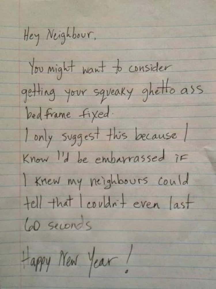 Passive Aggressive Notes from Neighbors | Funny Neighbor Note List