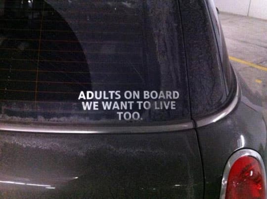 Life Without Kids: Still Awesome on Random Funniest Bumper Stickers on the Road