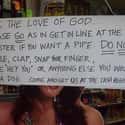 Get in Line on Random Passive Aggressive Signs at Stores