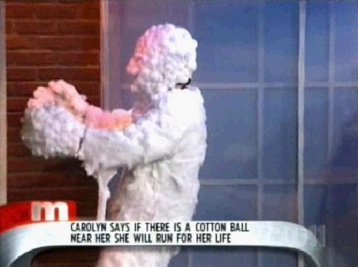 Fear of Cotton Balls Photos Sidonglobophobia Pictures