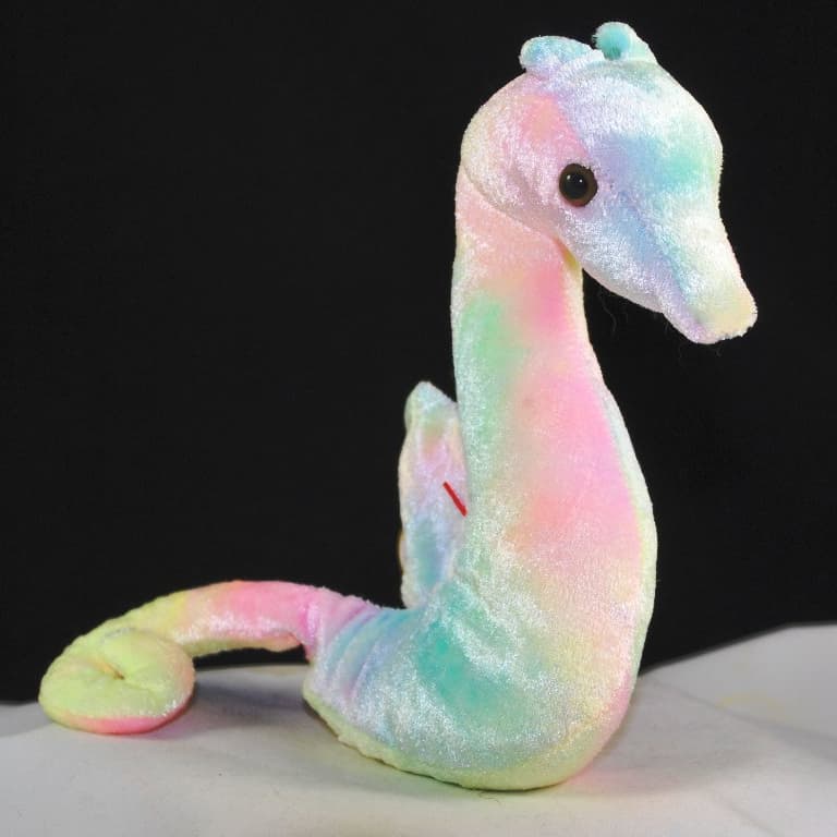 rainbow seahorse beanie baby