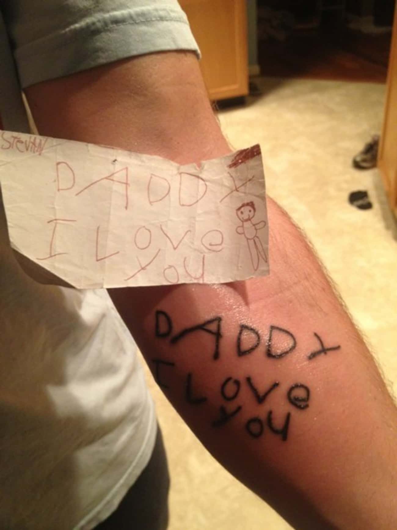 This Dad Will Forever Carry His Son's Love On His Arm