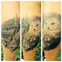 A Masterful Hedwig on Random Most Magical Harry Potter Tattoos
