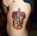 An Elaborate Shout Out To Gryffindor on Random Most Magical Harry Potter Tattoos