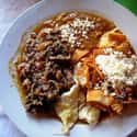 Chilequiles Is a Classic Mexican Breakfast Dish on Random Delicious Pictures of Breakfast from Around World