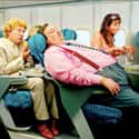 The Neighbor Who Should Be Flying First Class Because They Don't Fit in Standard Seating on Random Most Annoying Things About Air Travel