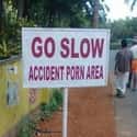 Is It Ever REALLY an Accident? on Random the Funniest Street Signs on the Open Road