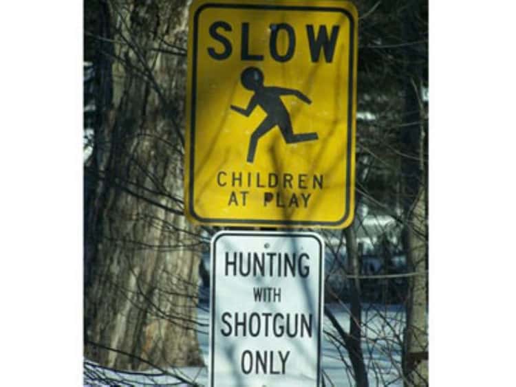 funny redneck road signs