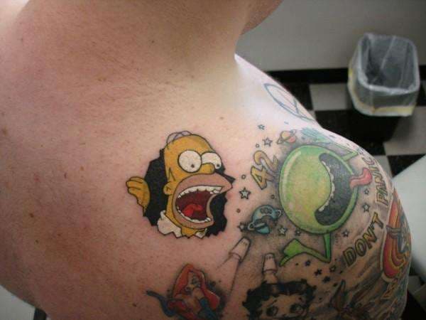 Homer Simpson Tattoo Tattoo Image Collection