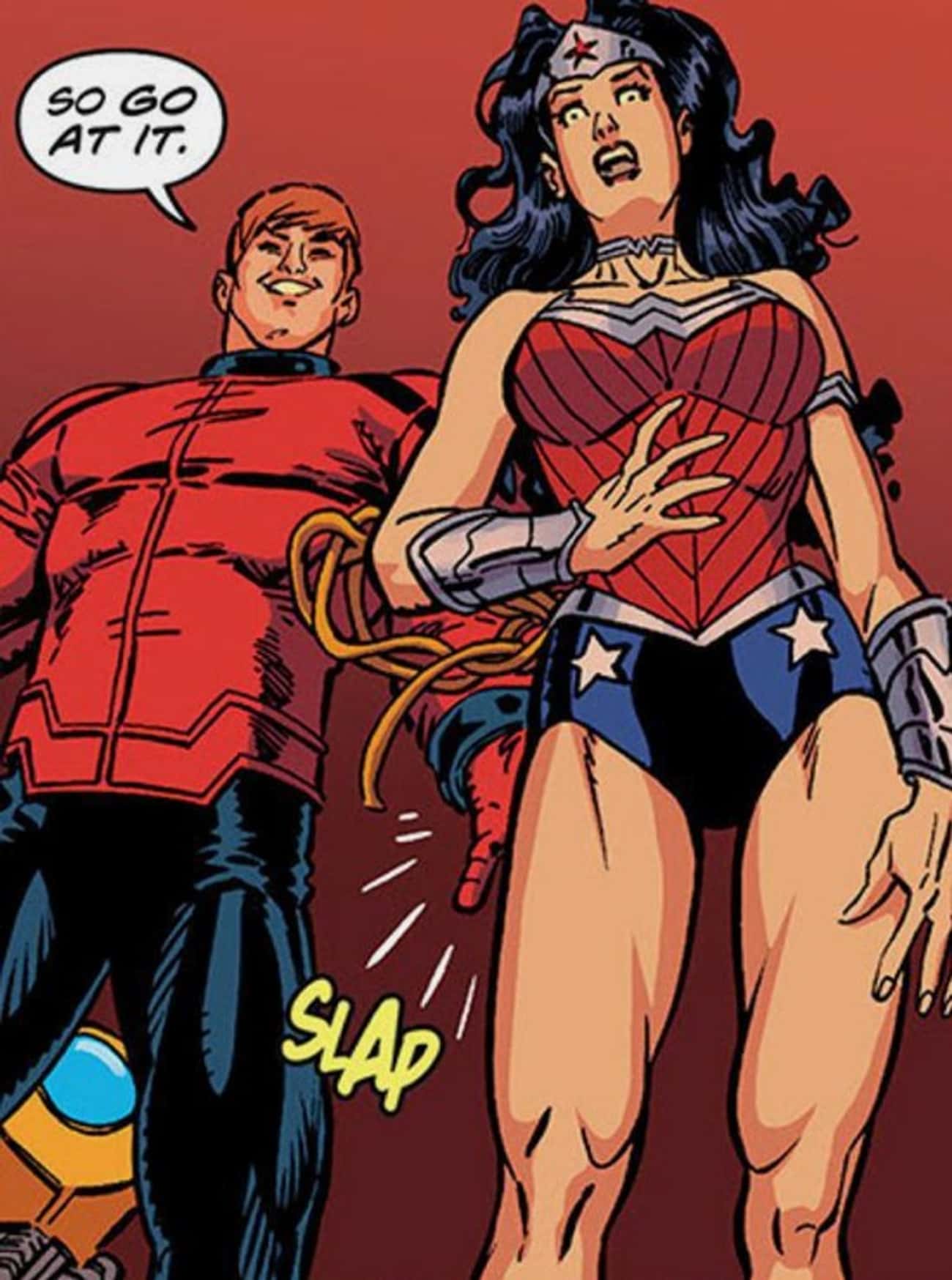Orion Slaps Wonder Woman On The Bum