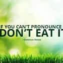 If You Can't Pronounce It, Don't Eat It on Random Food Myths