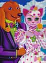 The Dog and Cat Getting Married on Random Best Lisa Frank Animals