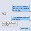 This Mom Totally Nailed Her First YOLO on Random Texts From People Going Through a Mid-Life Crisis