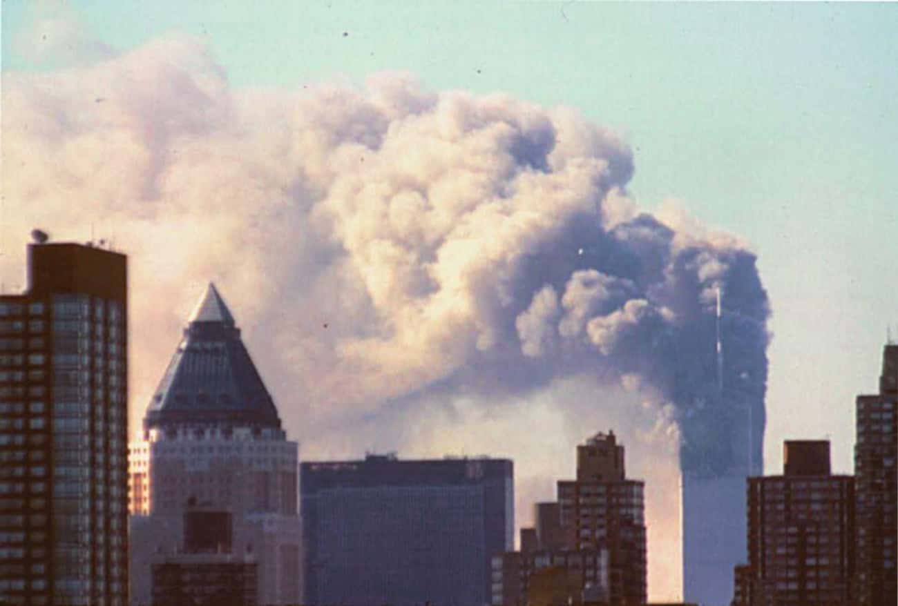 The North Tower Was Engulfed In Flames And Smoke After Impact