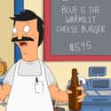 Blue Is the Warmest Cheese Burger on Random Funniest Burger Puns on Bob's Burgers