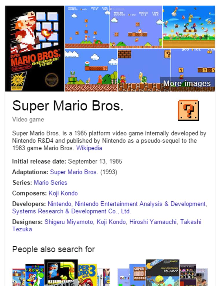 Super Mario Bros.' Google Easter Egg, Check It Out Before It's Gone
