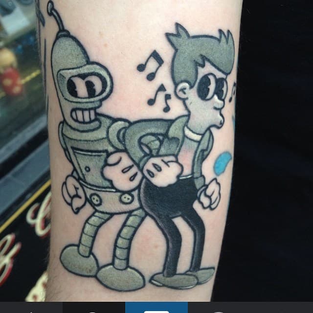 Futurama Tattoo Ideas | Cool Tattoos Inspired By Futurama