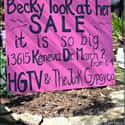 Baby Got Backyard Junk on Random Hilarious Yard Signs You Wish Your Neighbors Had