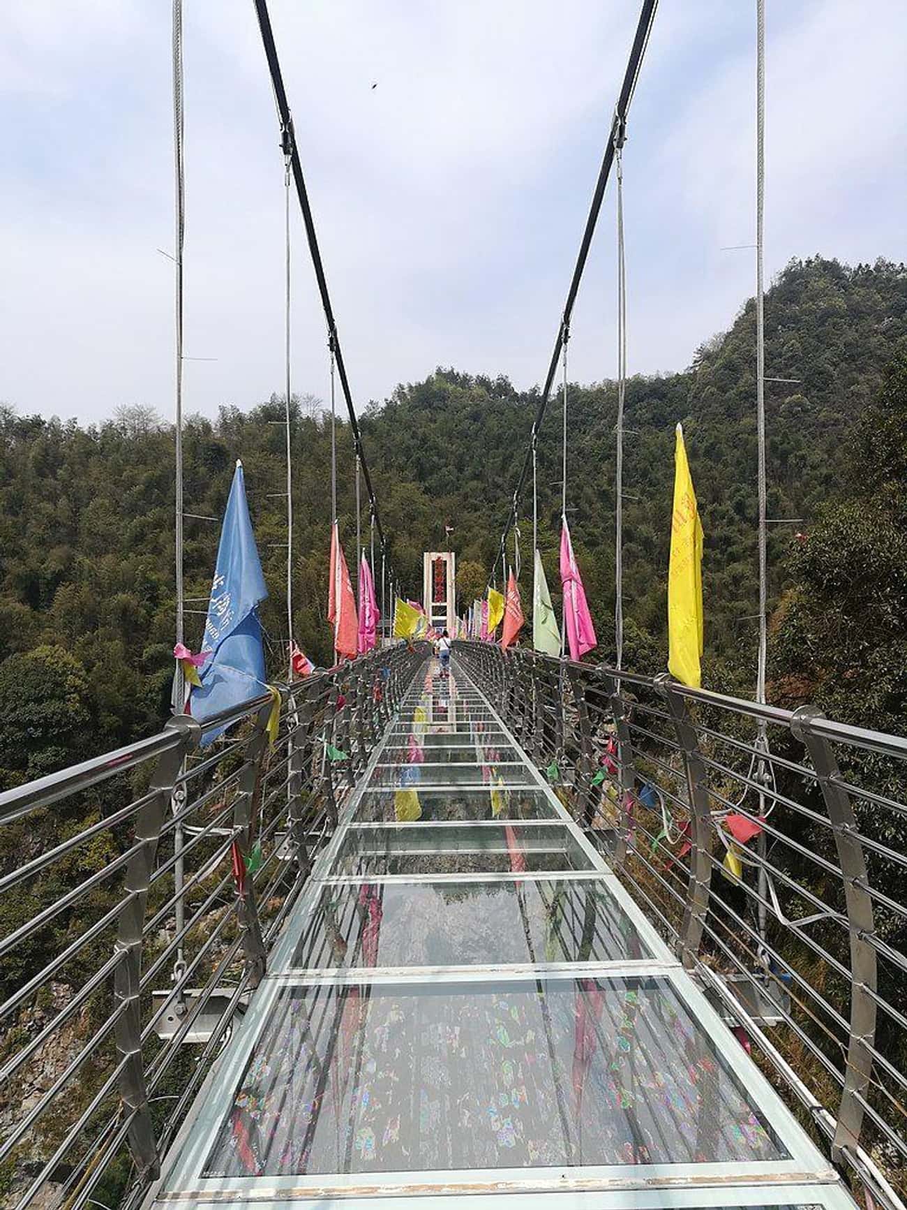 This Vertigo-Inducing Glass Bottom Bridge
